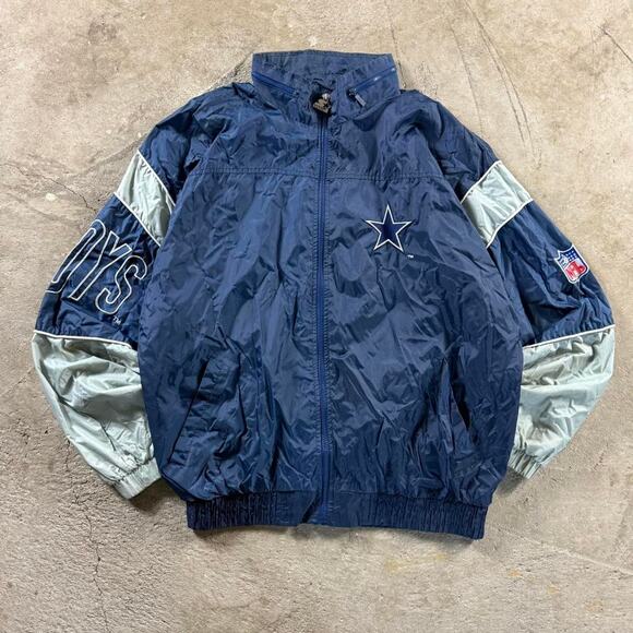 Vintage VTG 90’s Starter Dallas Cowboys Windbreaker Jacket - Picture 1 of 8